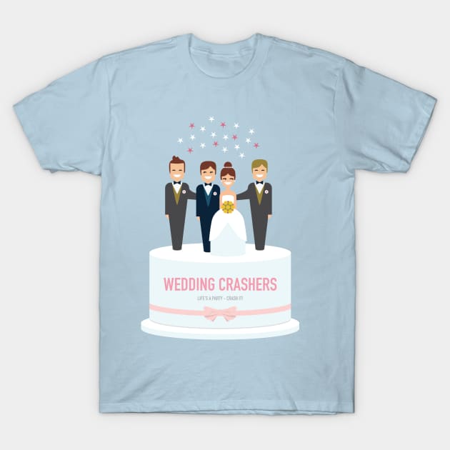 Wedding Crashers - Alternative Movie Poster T-Shirt by MoviePosterBoy